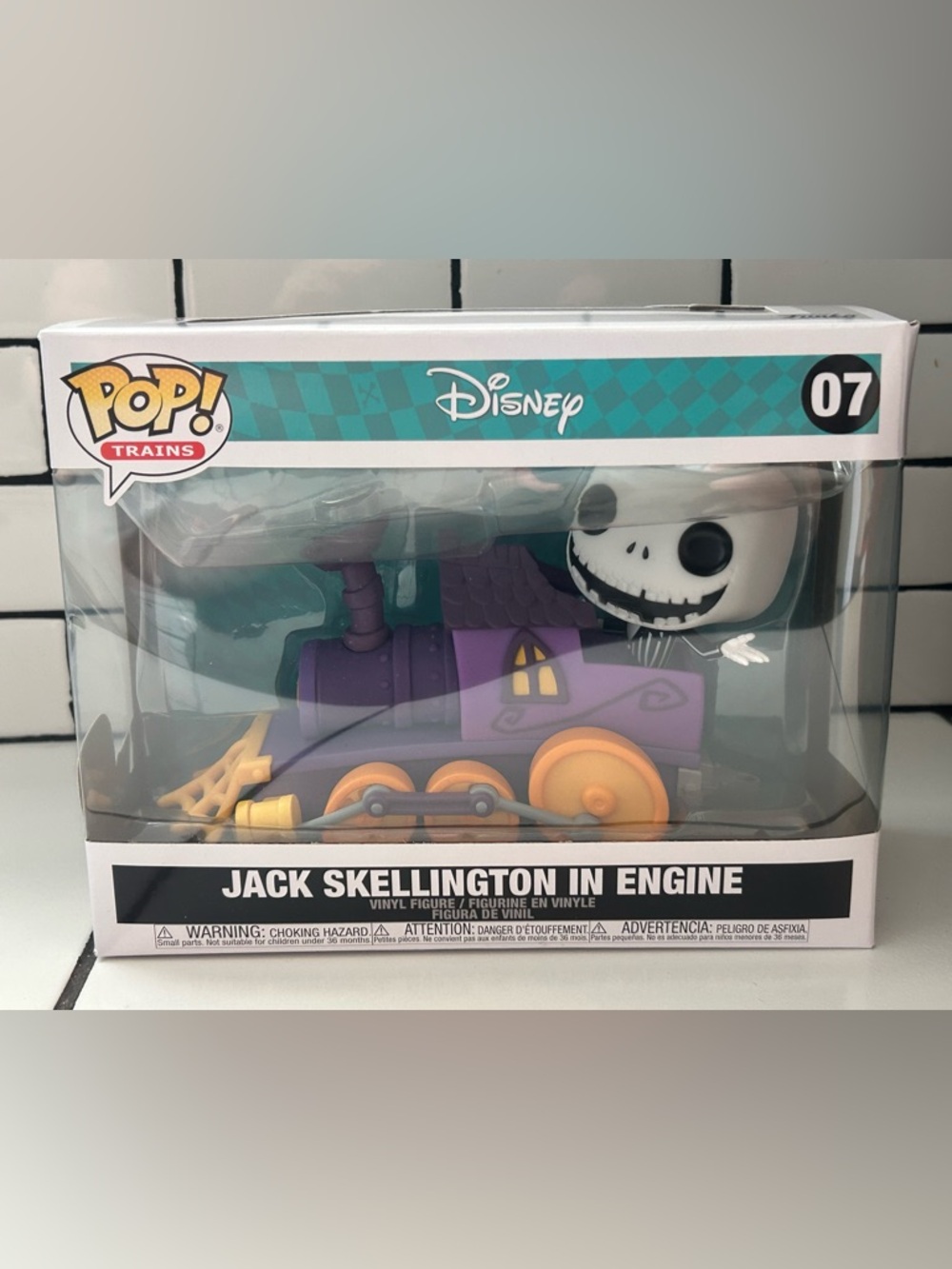 Jack Skellington In Engine Funko Trains 07 MIB Disney Nightmare Before Christmas